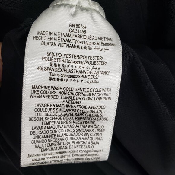 3/$25 BCBGeneration Faux Wrap Romper XS Long Sleeves Surplice V Neck BCBG Black - Picture 9 of 9